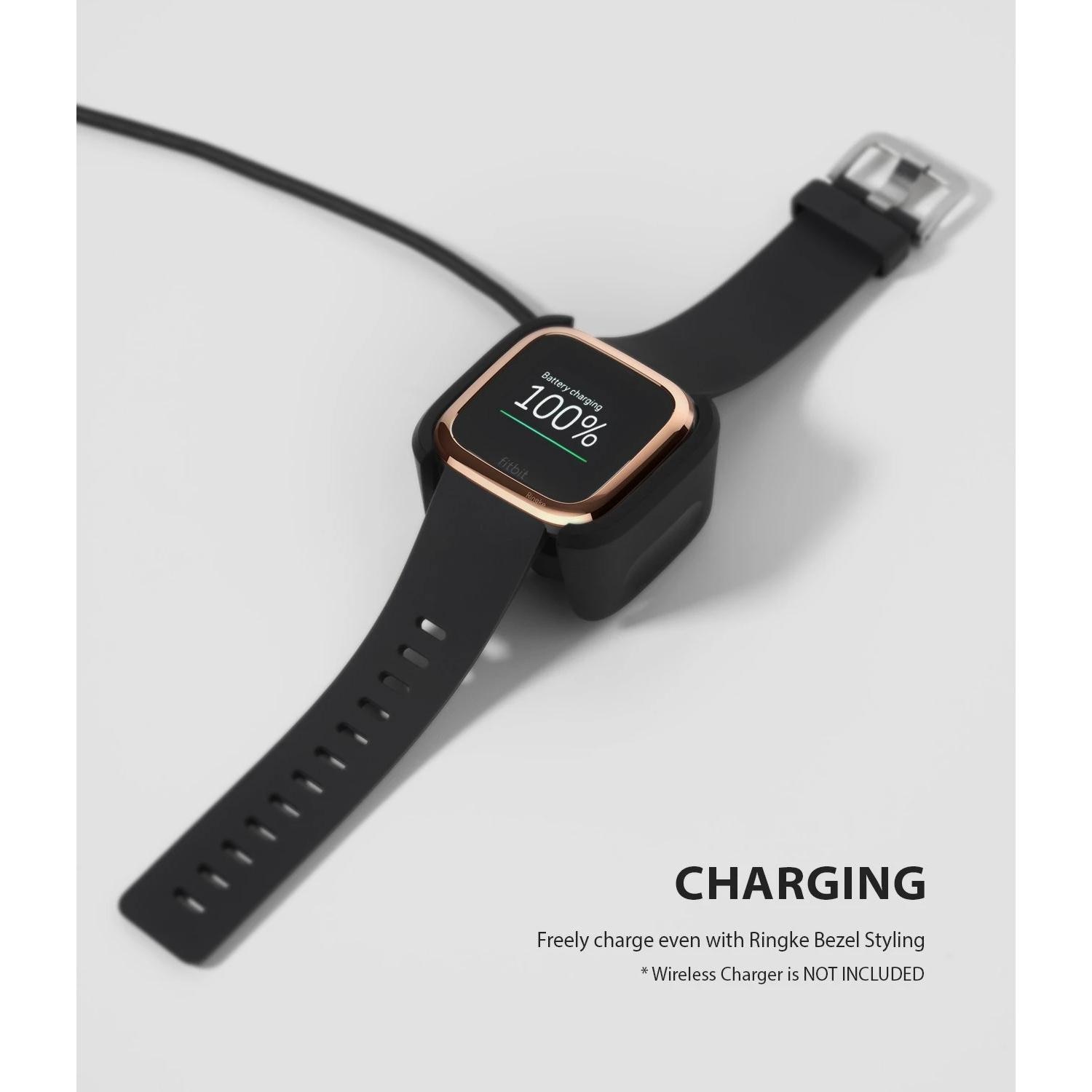 Fitbit Versa 2 Bezel Styling Glossy Rose