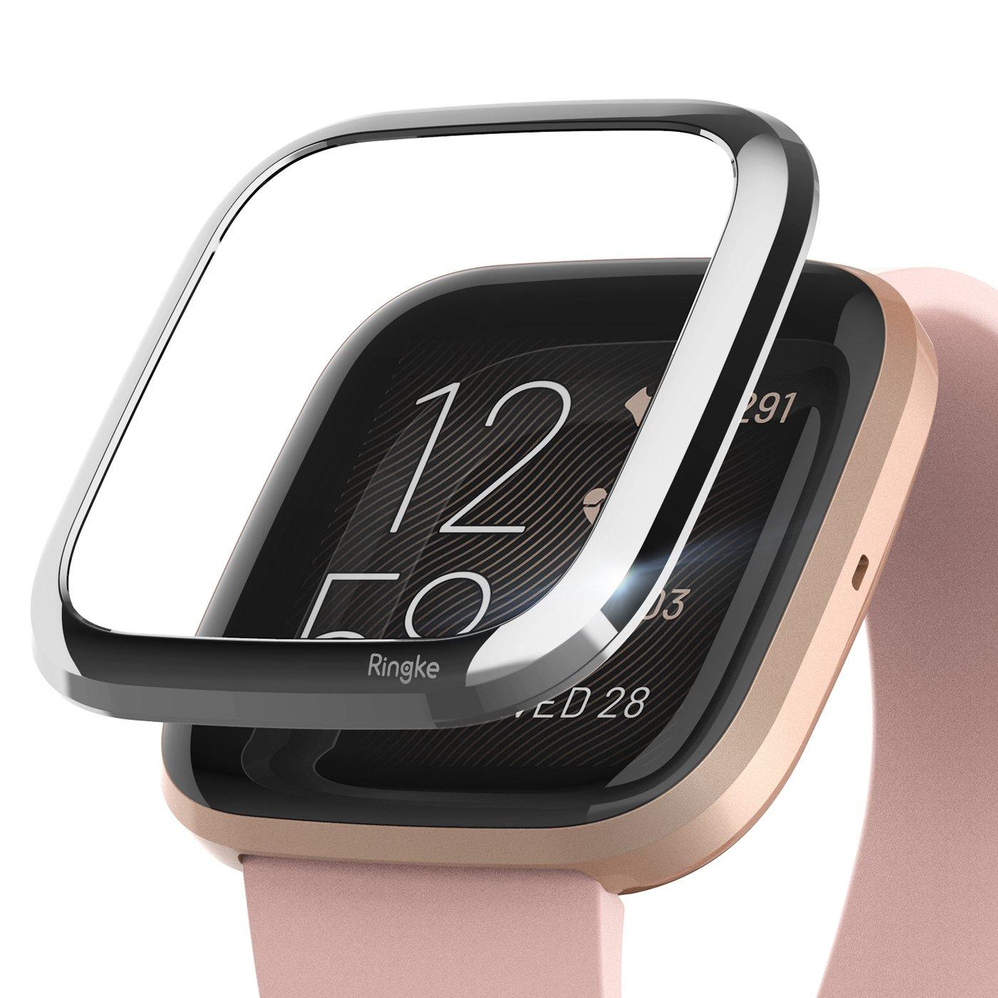 Fitbit Versa 2 Bezel Styling Glossy Silver