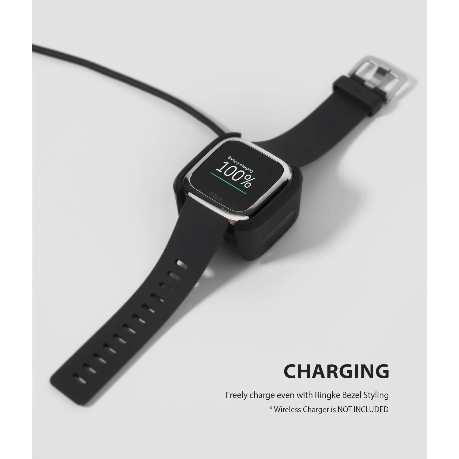 Fitbit Versa 2 Bezel Styling Glossy Silver