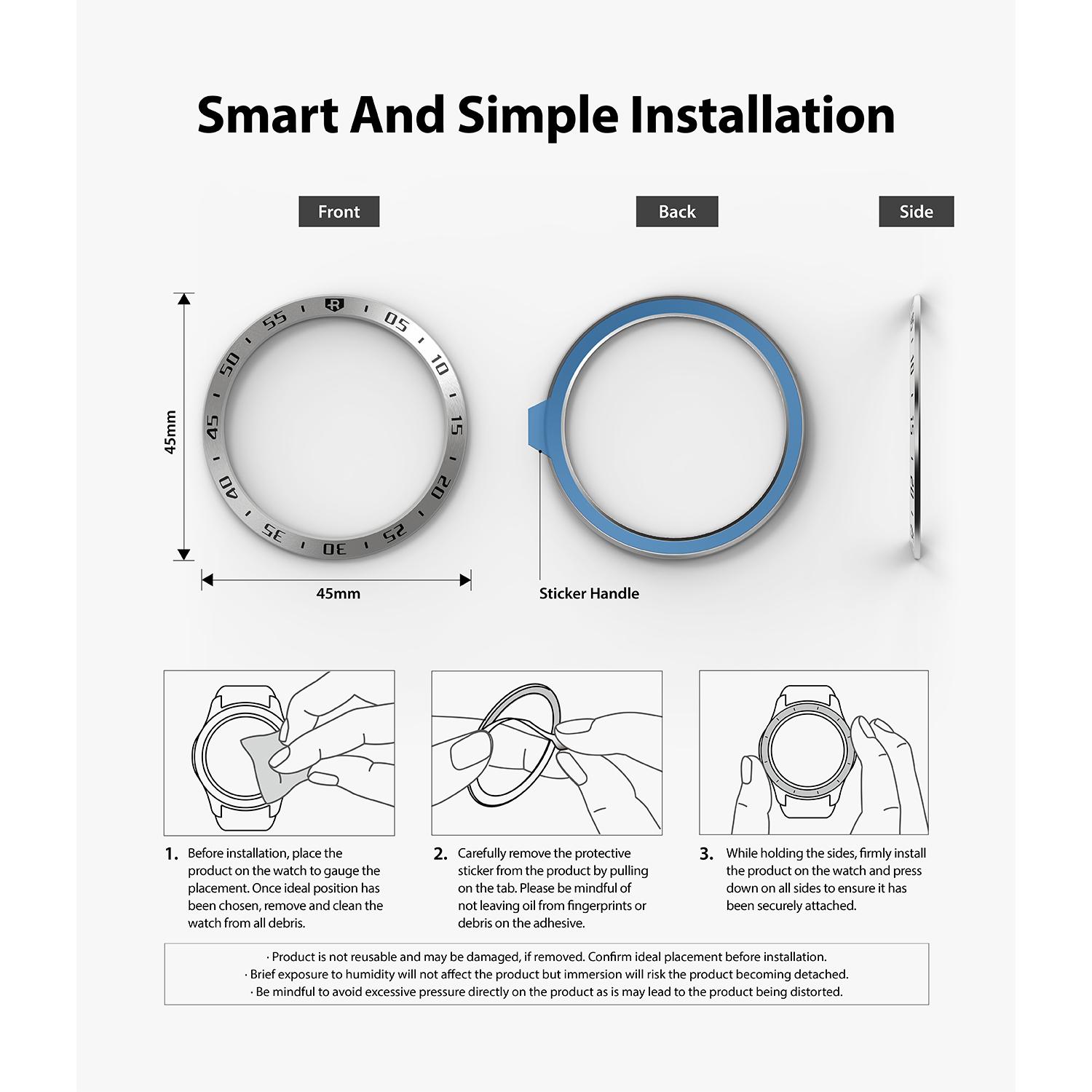 Samsung Galaxy Watch 3 45mm Bezel Styling Silver