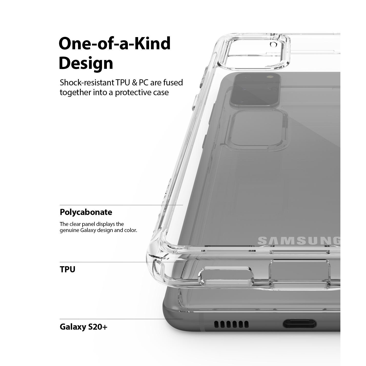Samsung Galaxy S20 Plus Fusion Case Transparent