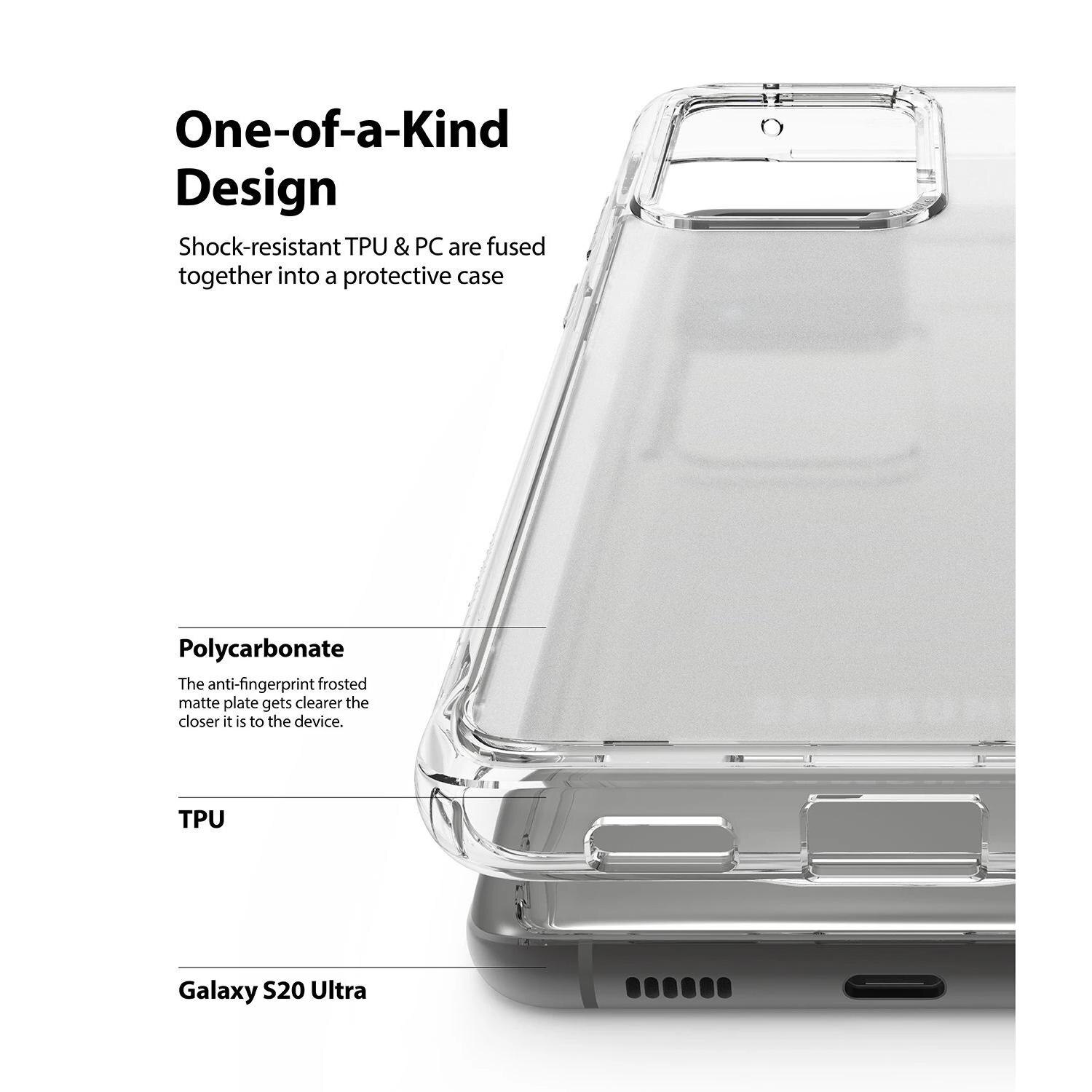 Samsung Galaxy S20 Ultra Fusion Matte Case Clear