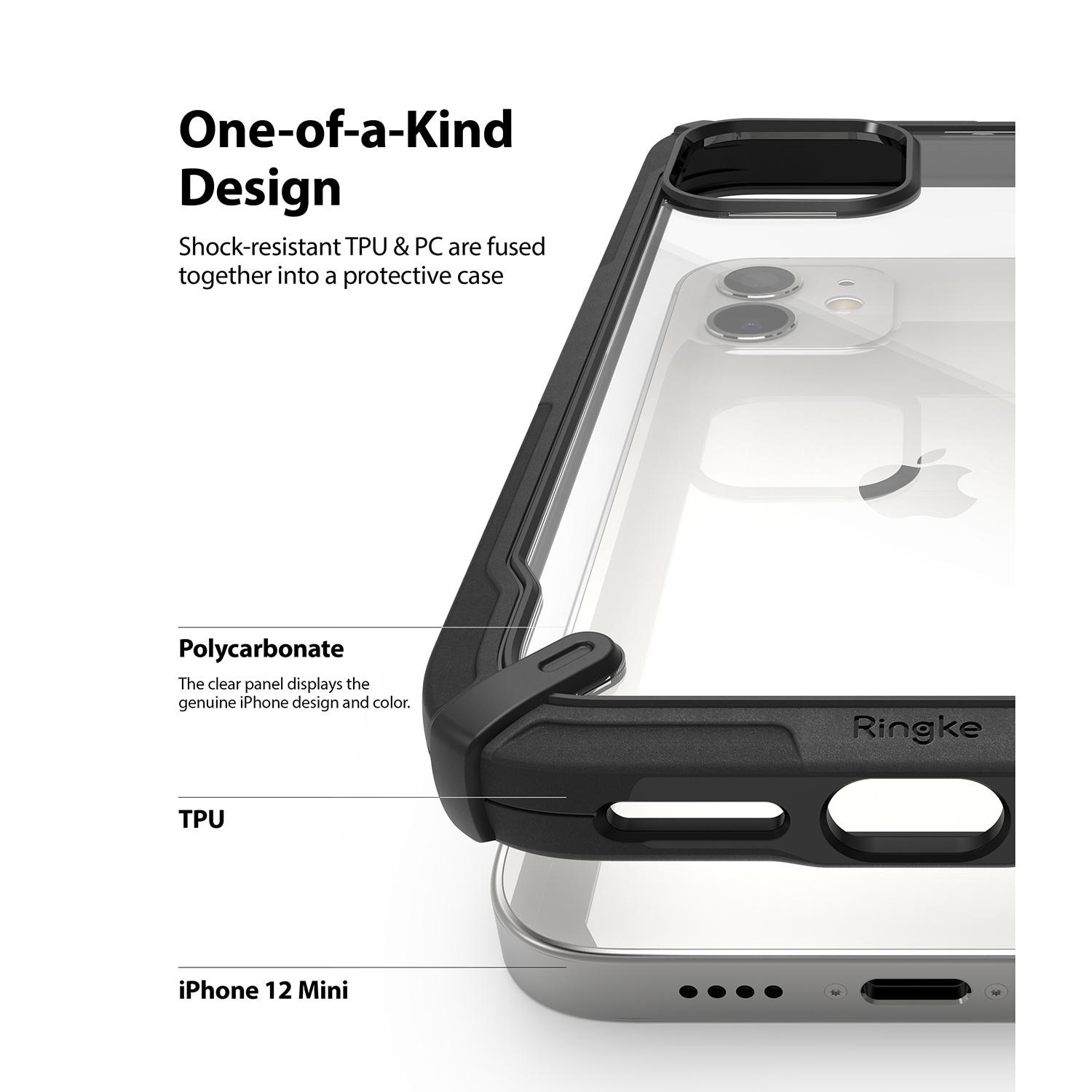 iPhone 12 Mini Fusion X Case Black