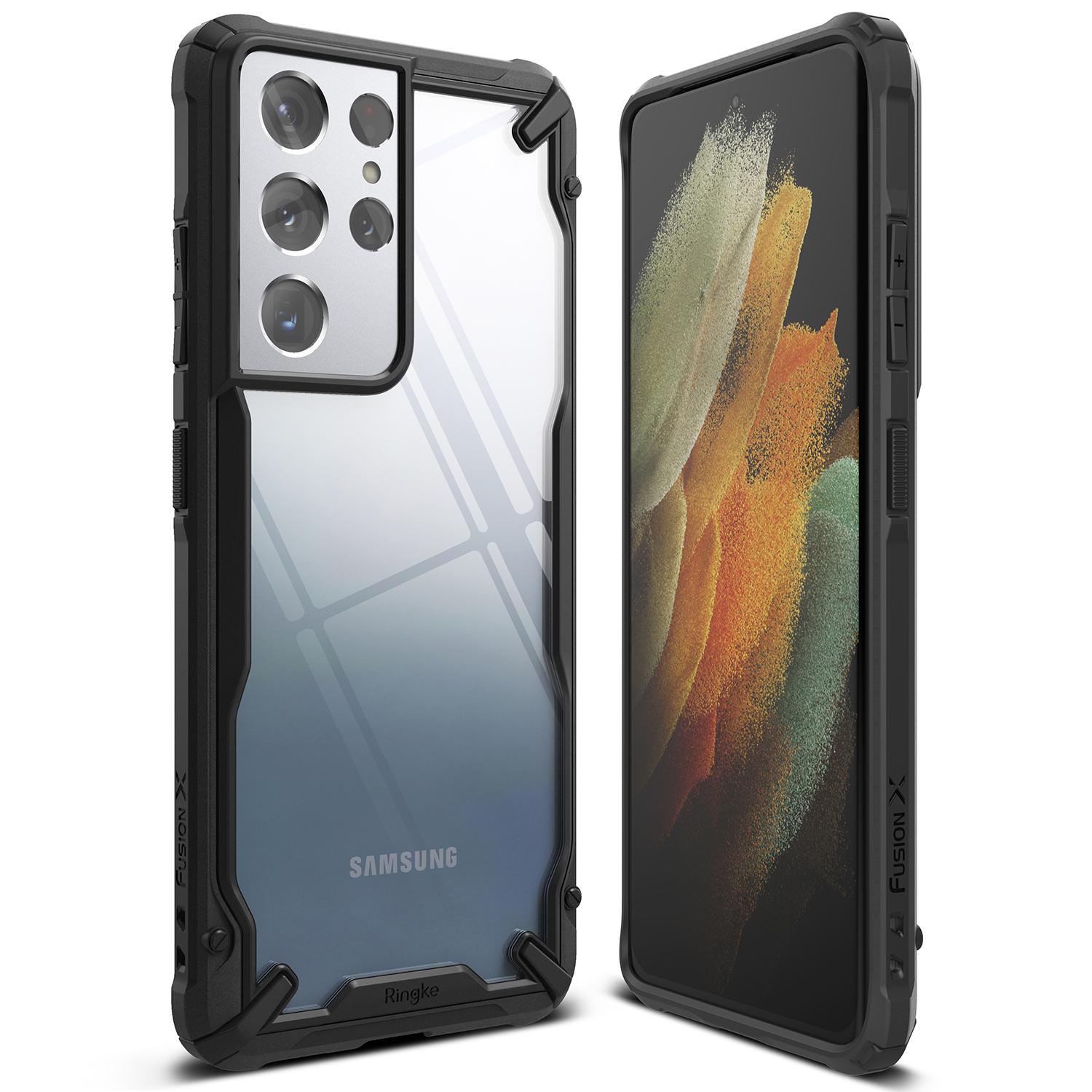 Samsung Galaxy S21 Ultra Fusion X Case Black