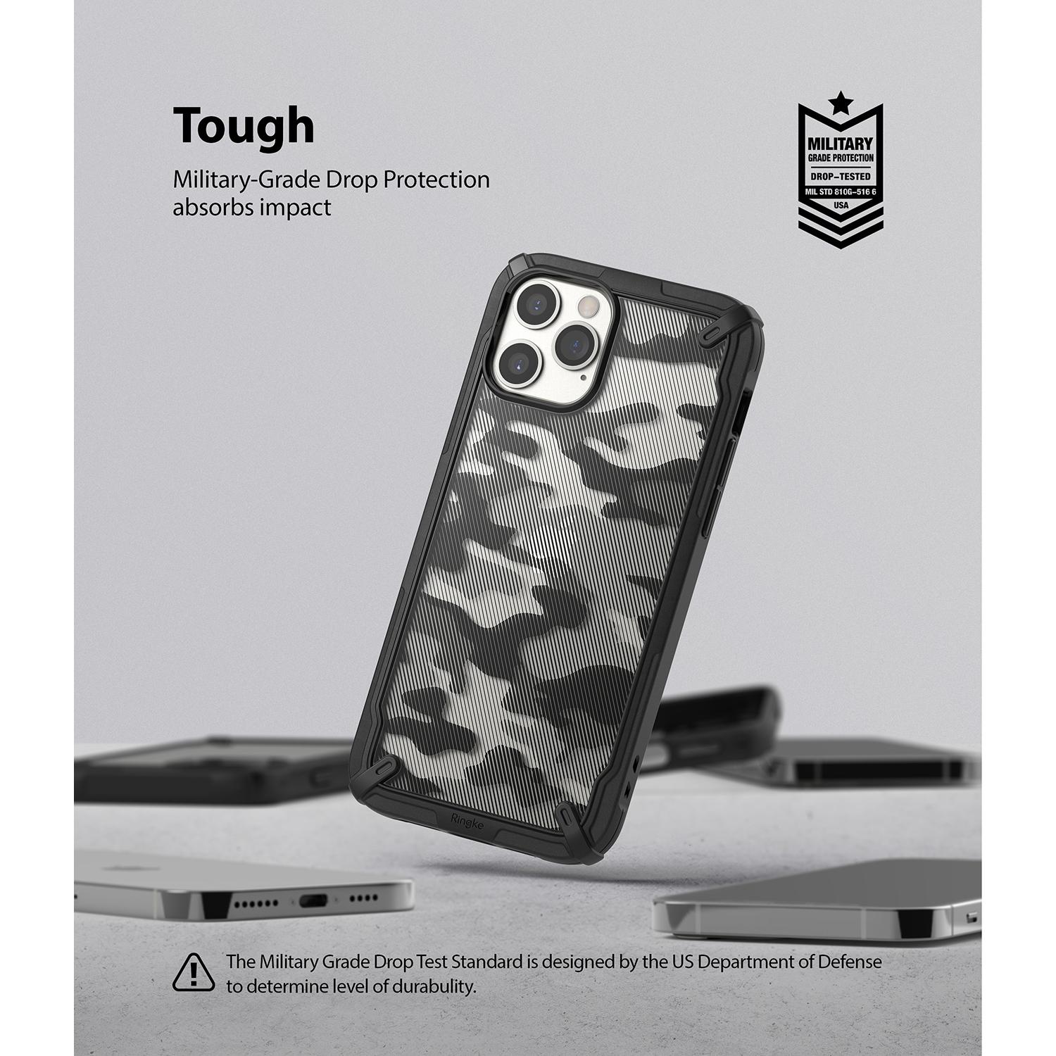 iPhone 12 Pro Max Fusion X Design Case Camo Black