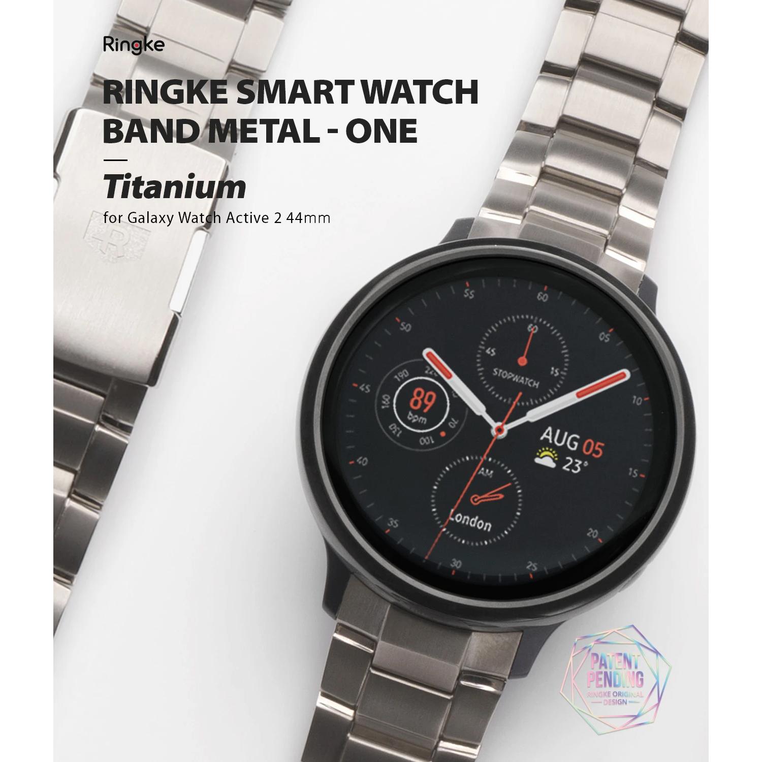 Samsung Galaxy Watch Active 2 44mm Metal One Titanium Band Silver