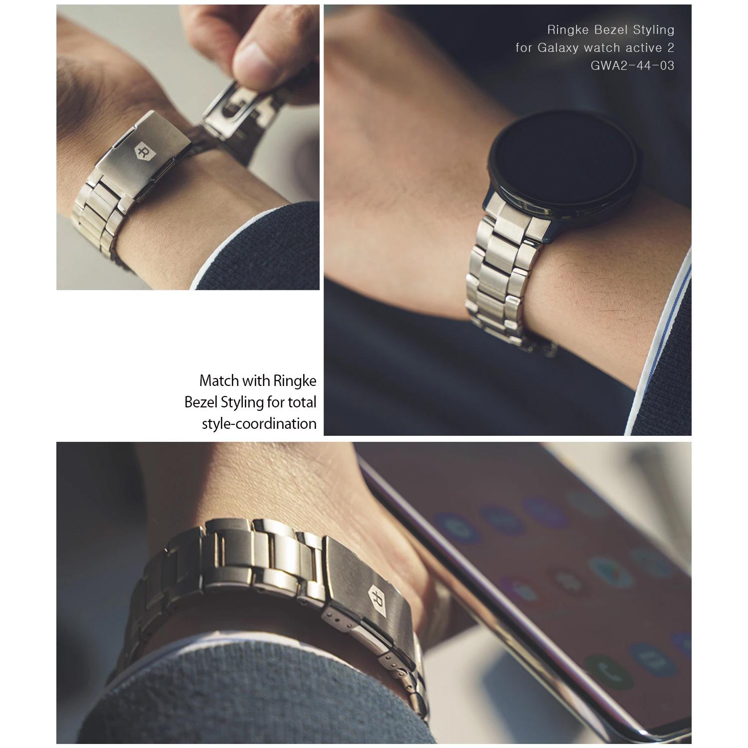 Samsung Galaxy Watch Active 2 44mm Metal One Titanium Band Silver