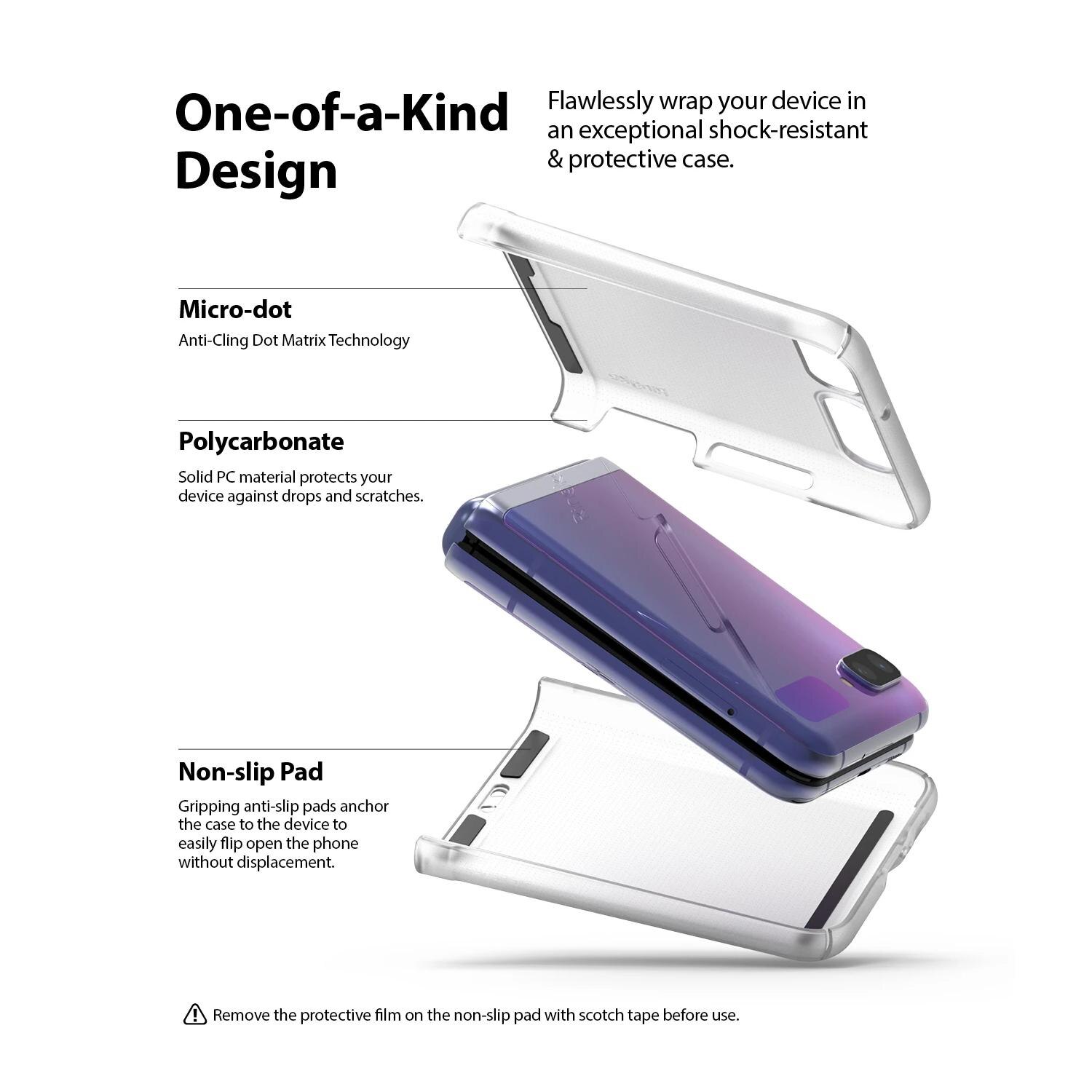 Samsung Galaxy Flip Z Slim Case Clear