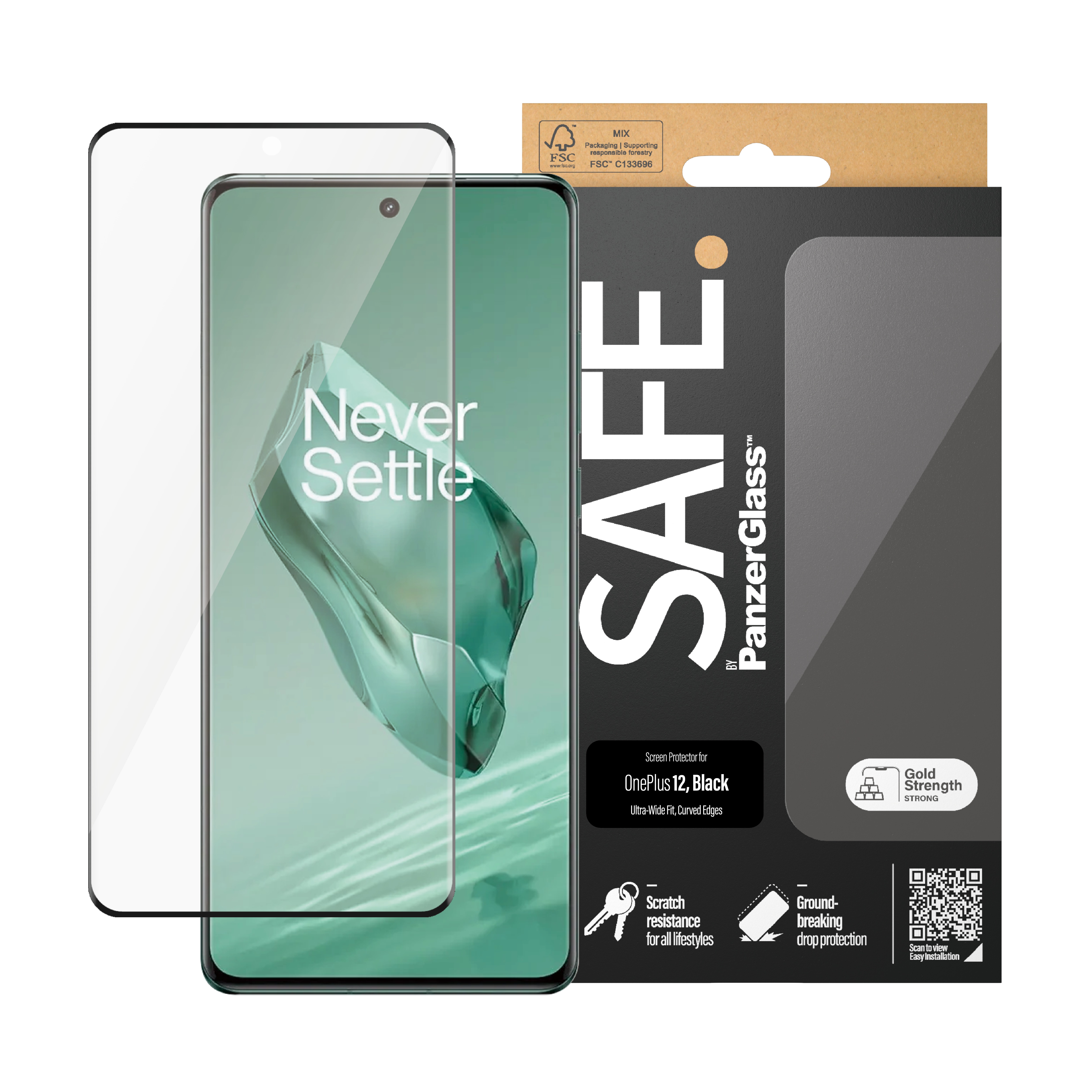 OnePlus 12 Screen Protector Ultra Wide Fit