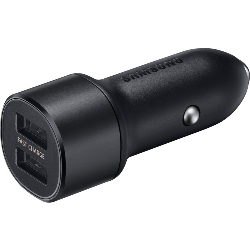 Dual Car Fast Charger 15W USB-C Black