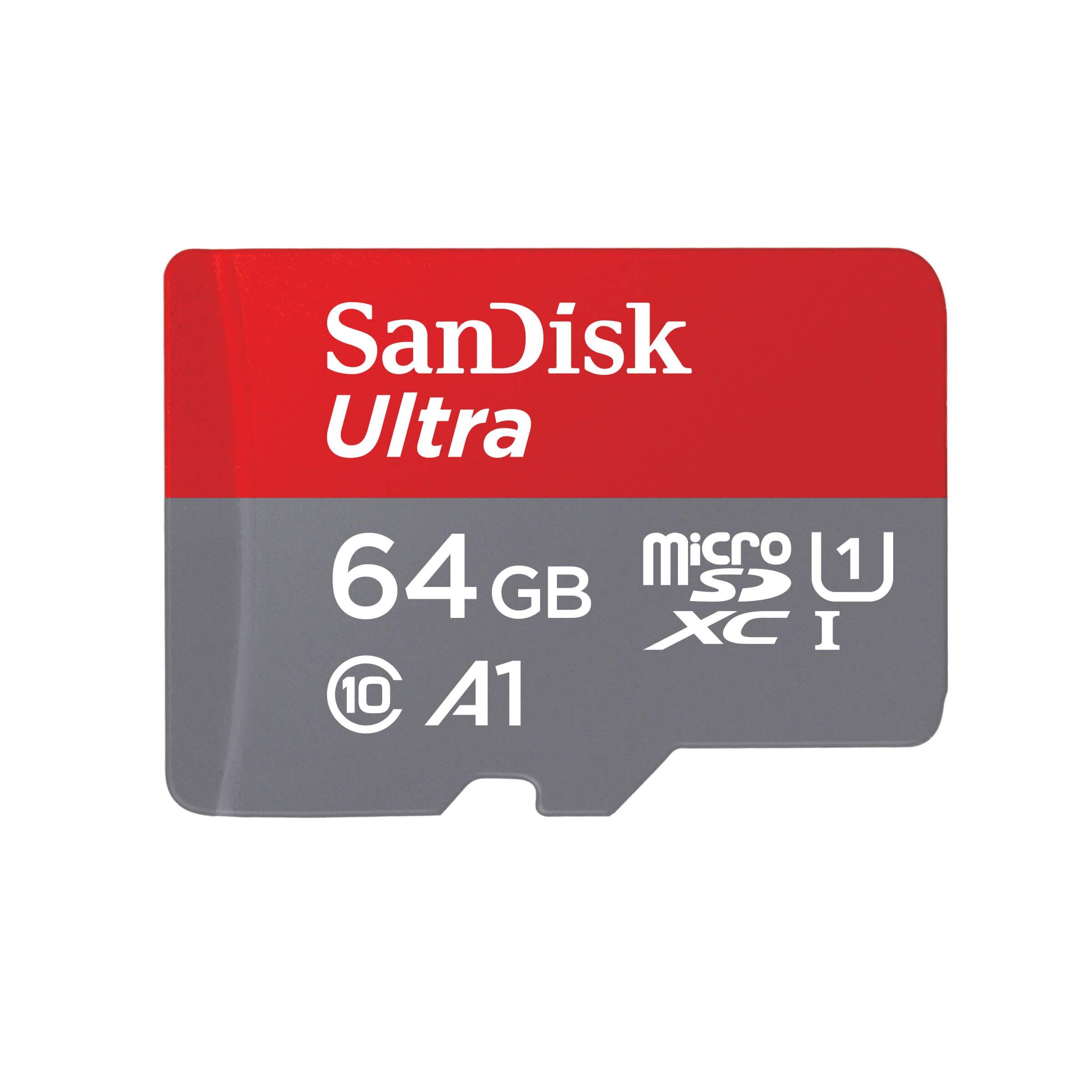 64GB microSDXC Class 10 UHS-I 100MB/s Black