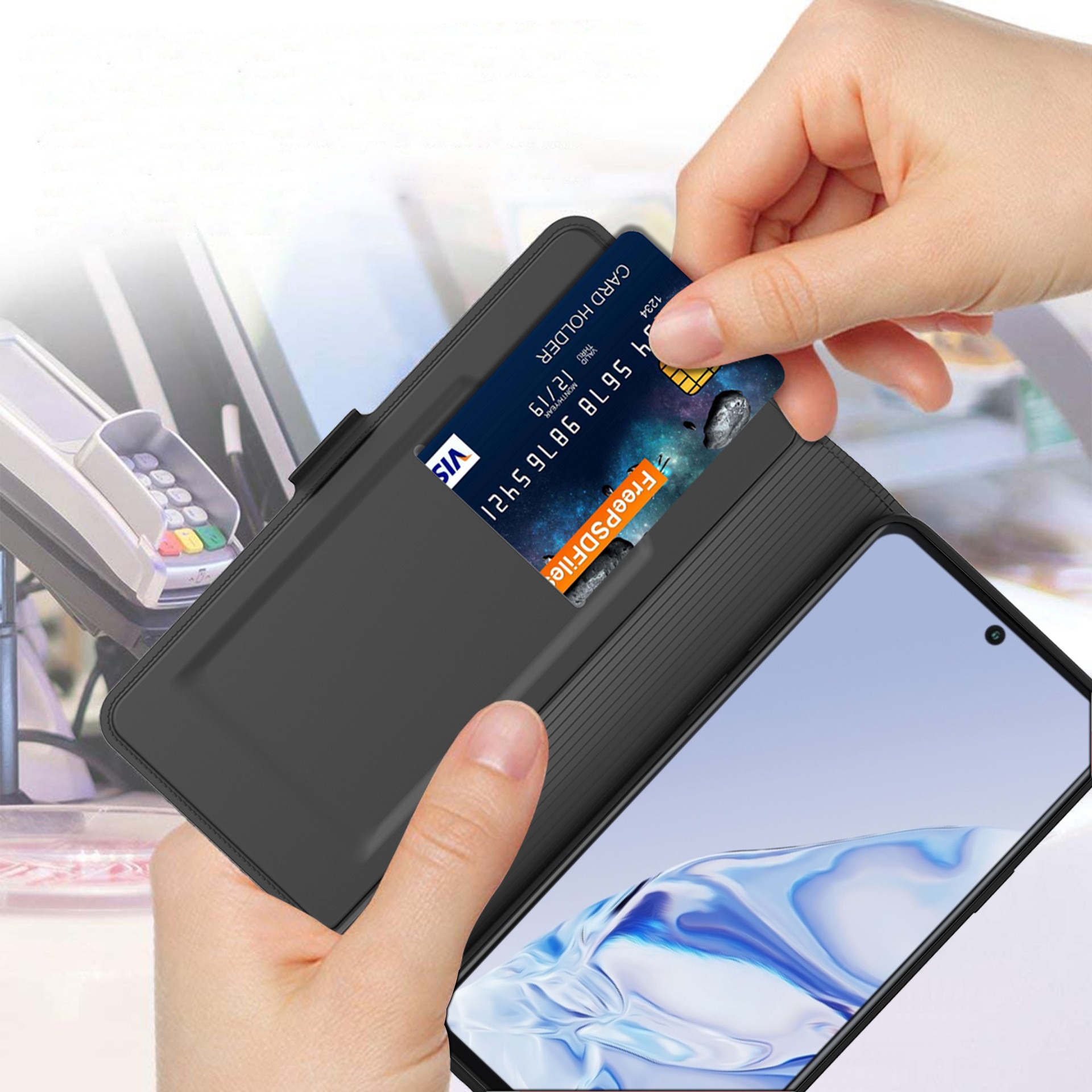 Huawei P30 Slim Card Wallet black