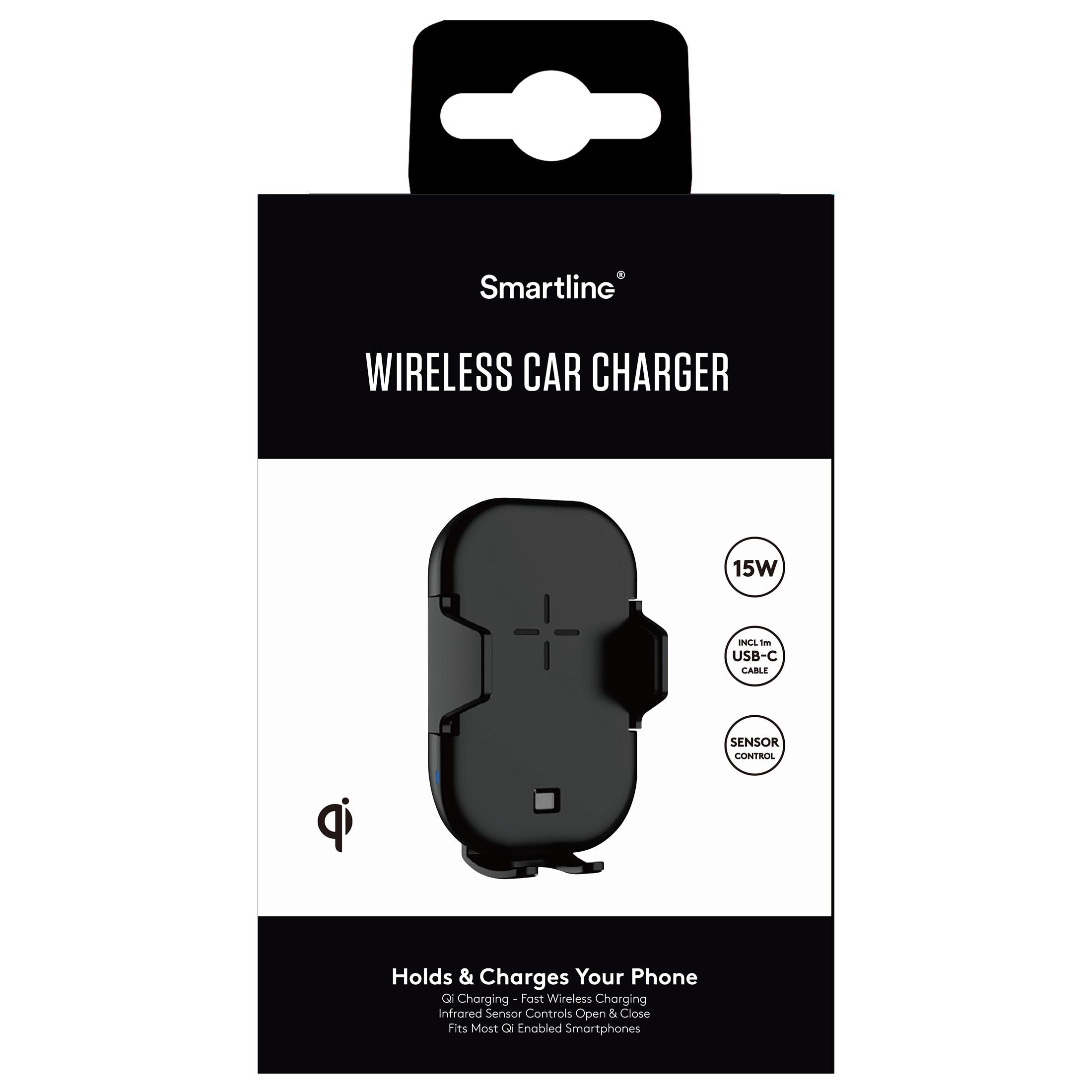 Wireless Car Charger 15W Qi Black