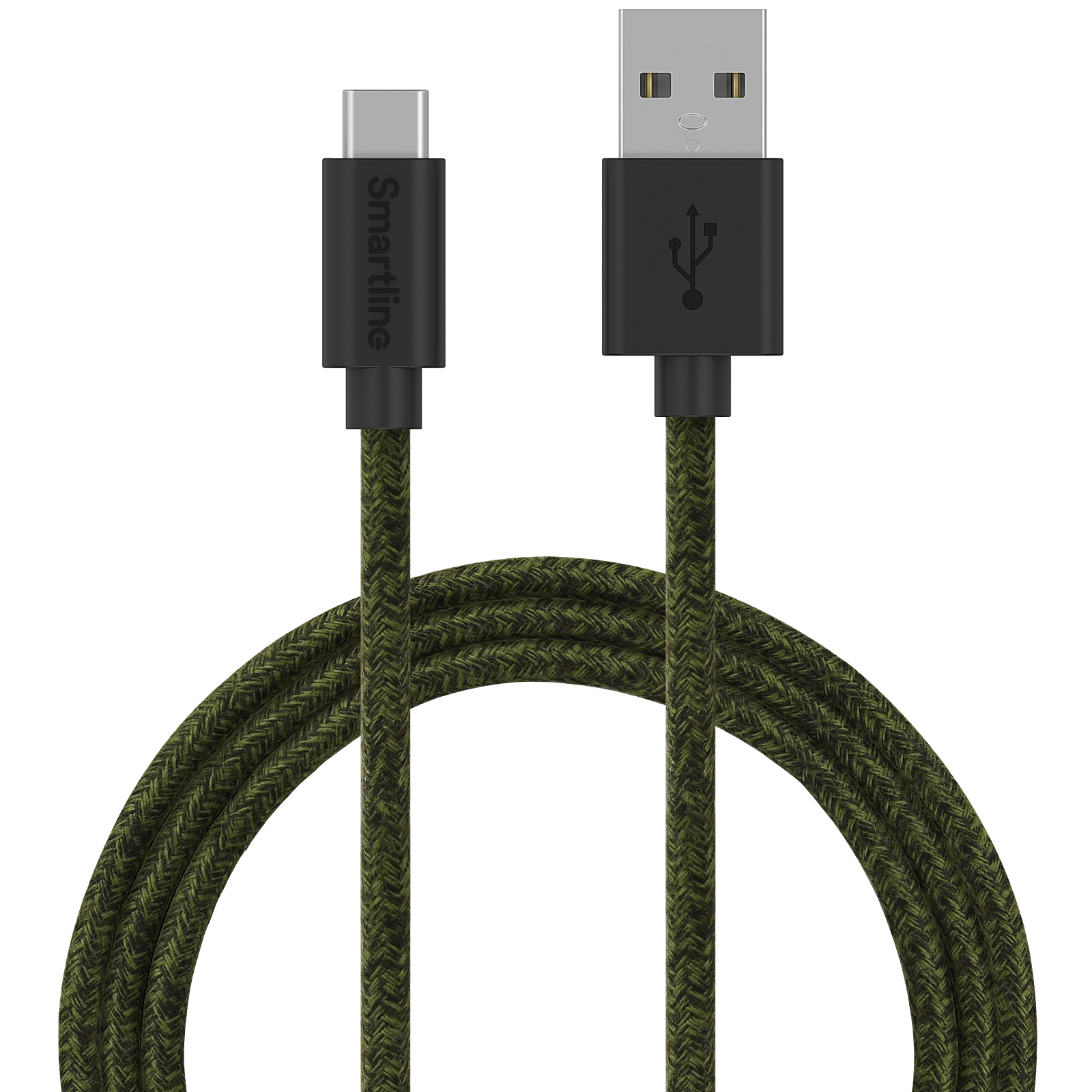 Fuzzy USB-A to USB-C Cable 2 meters Purple