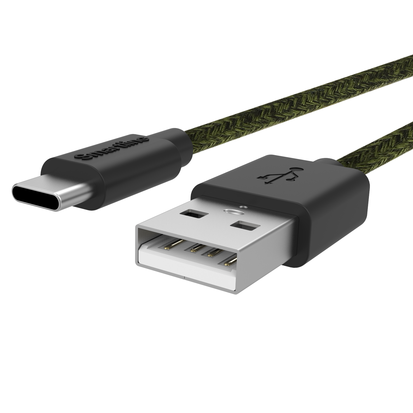 Fuzzy USB-A to USB-C Cable 2 meters Purple