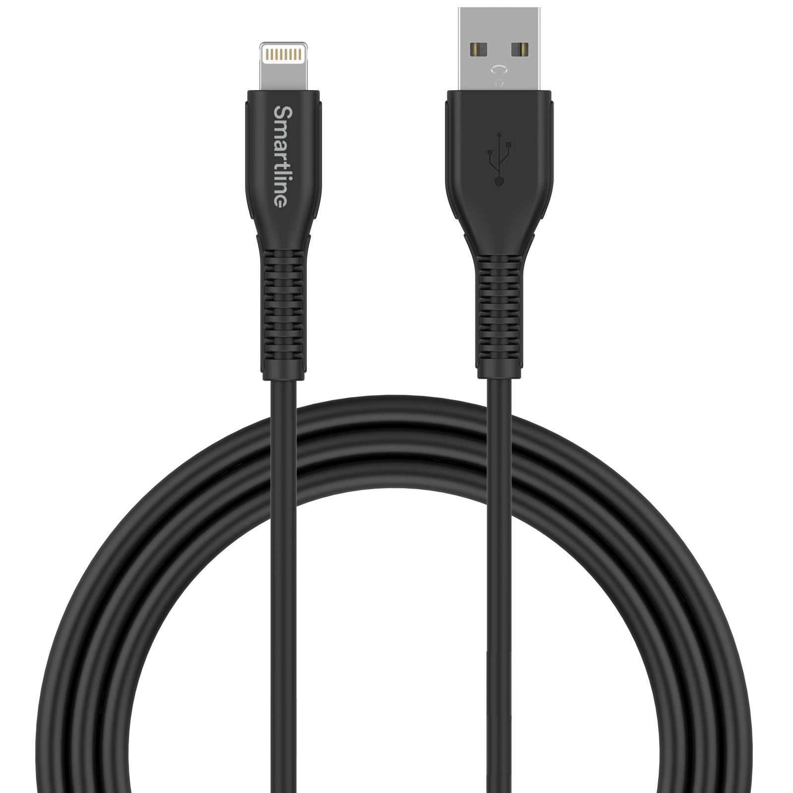 Strong USB-A to Lightning Cable 2 meters Black