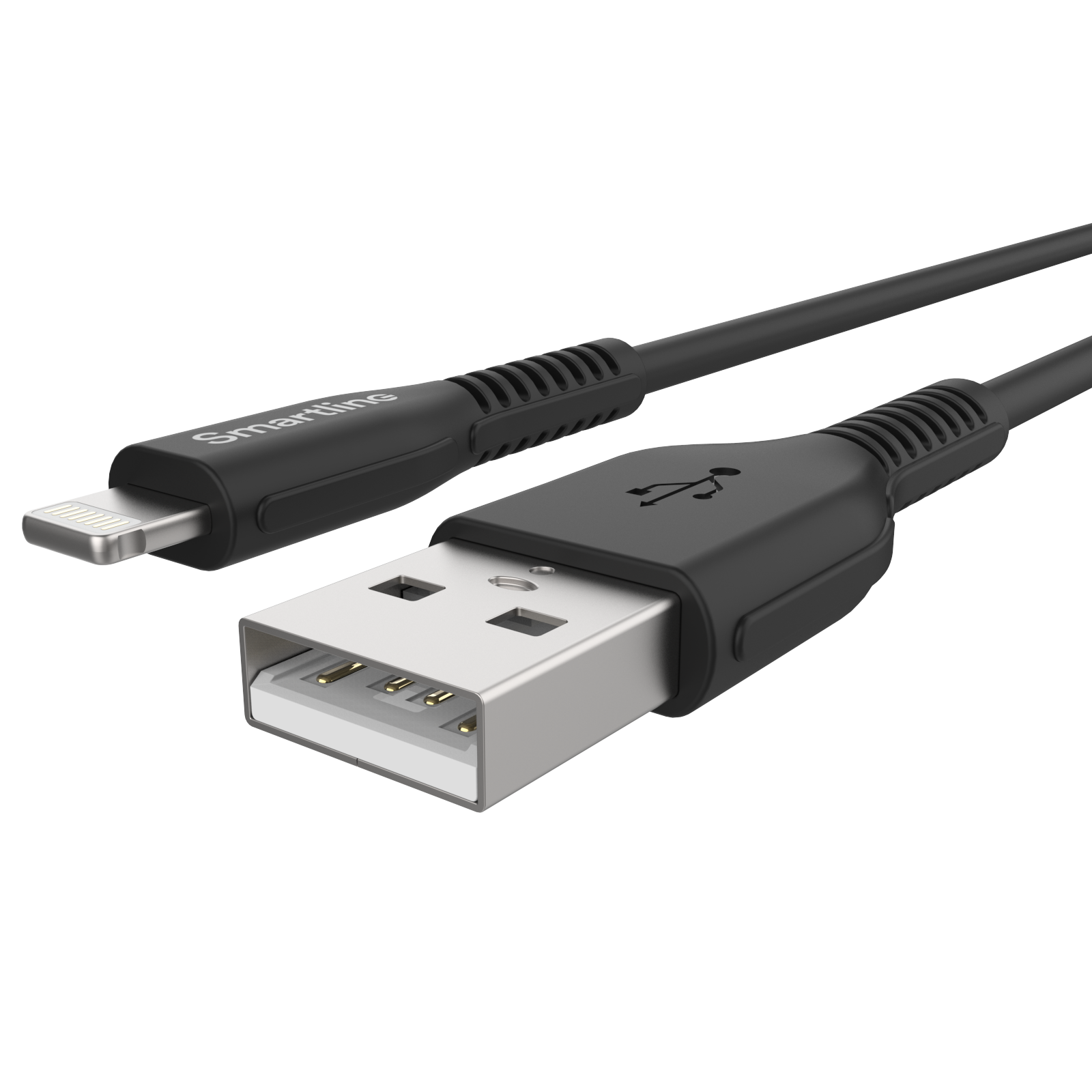 Strong USB-A to Lightning Cable 2 meters Black