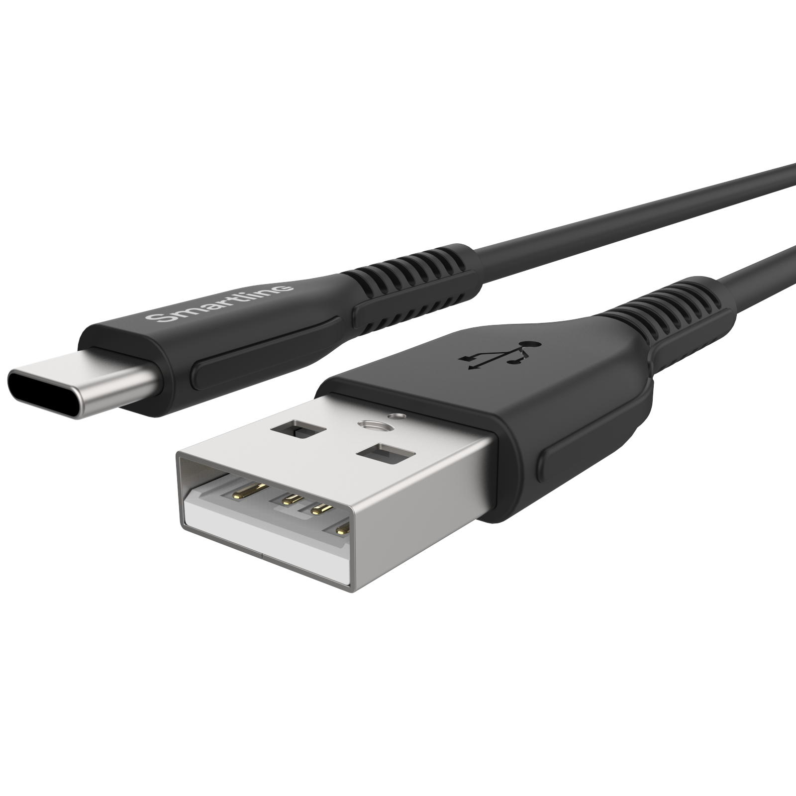 Strong USB-A to USB-C Cable 2 meters Black