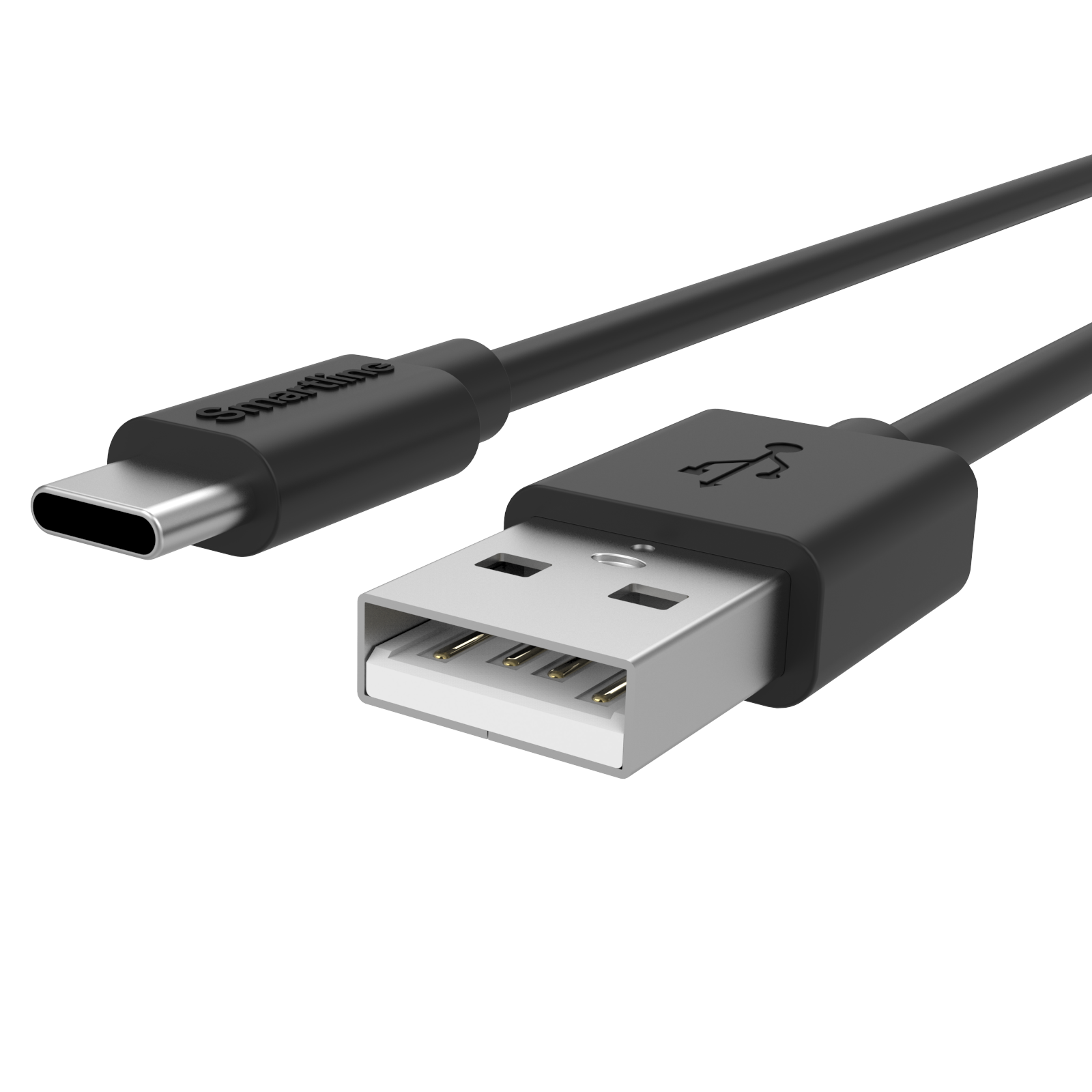 USB-A to USB-C Cable 1 meter Black