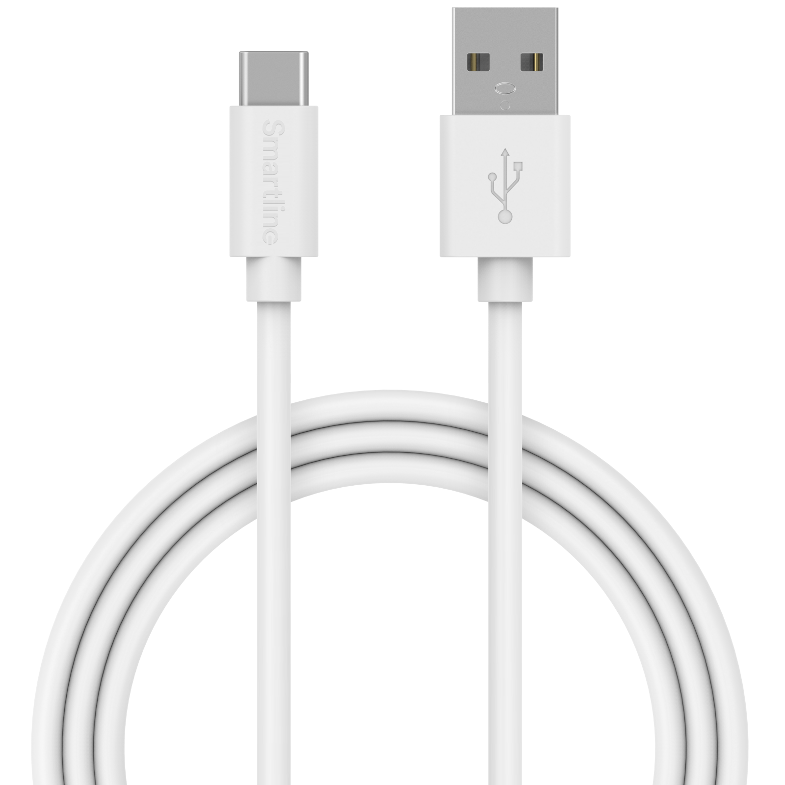 USB-A to USB-C Cable 2 meters White