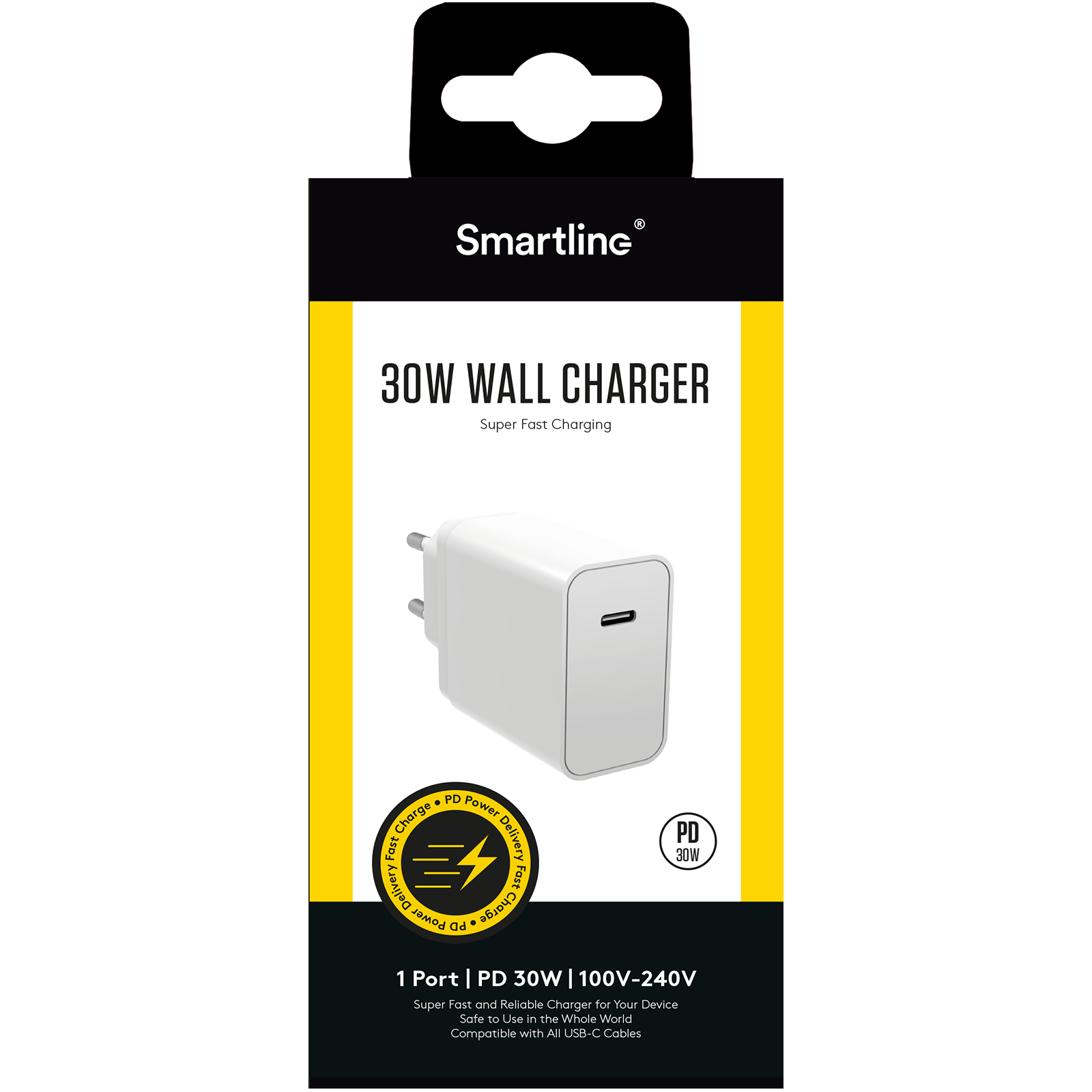 USB-C Power Adapter 30W Power Delivery White