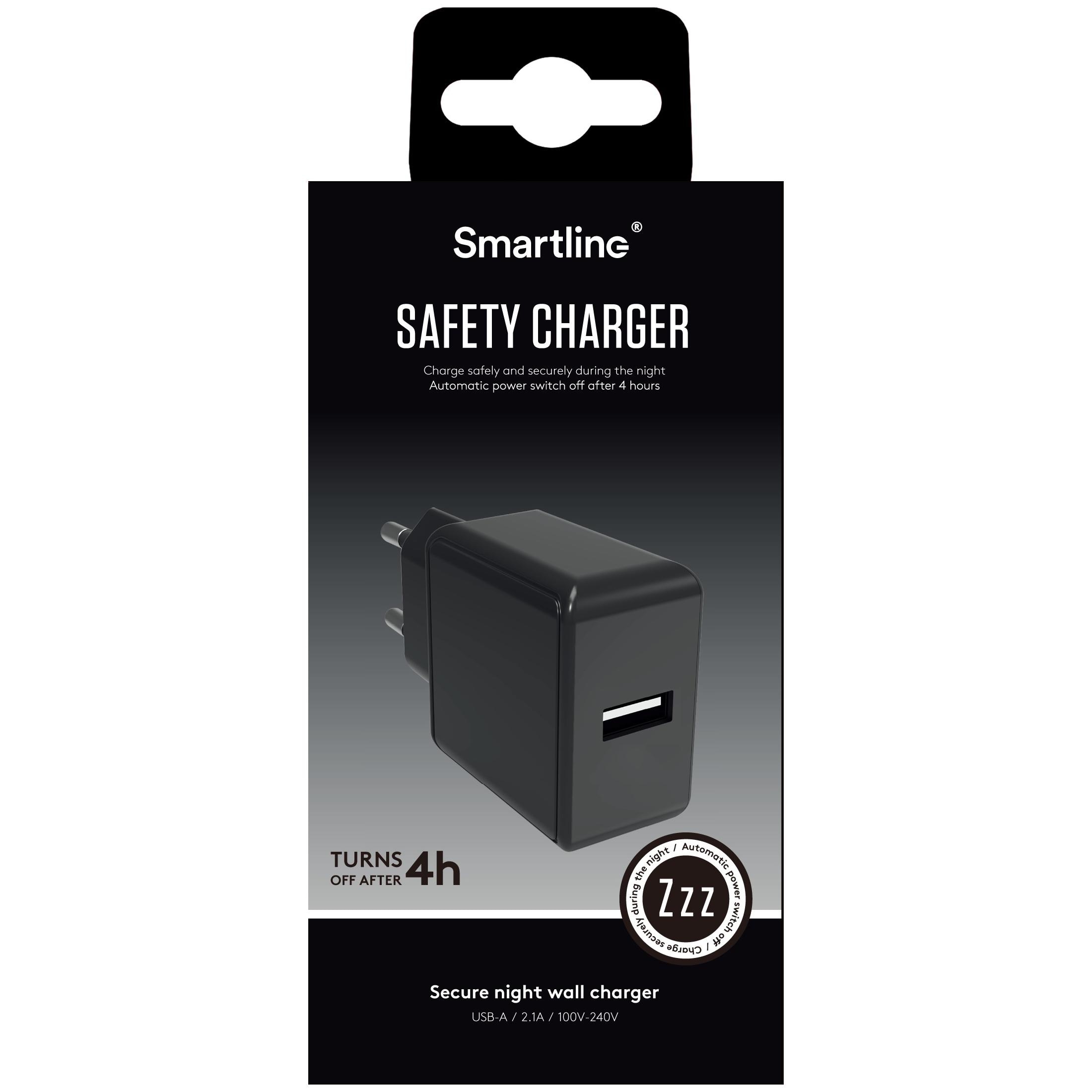 Charger Safety 2.1A Black