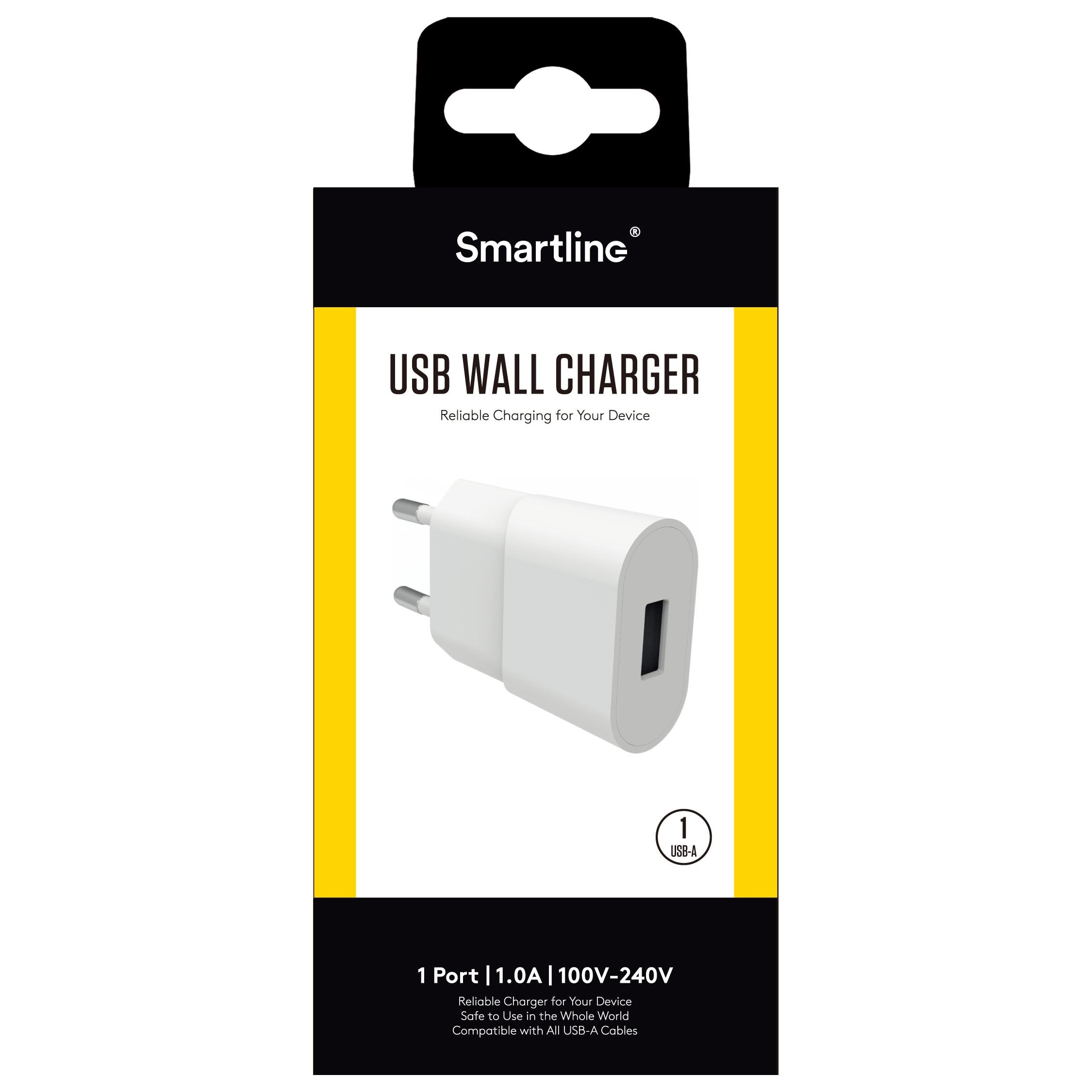 USB Power Adapter 1A White