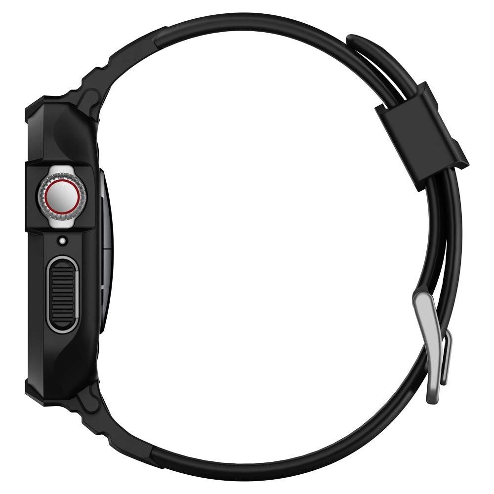 Spigen Apple Watch SE 44mm Rugged Armor Pro Black