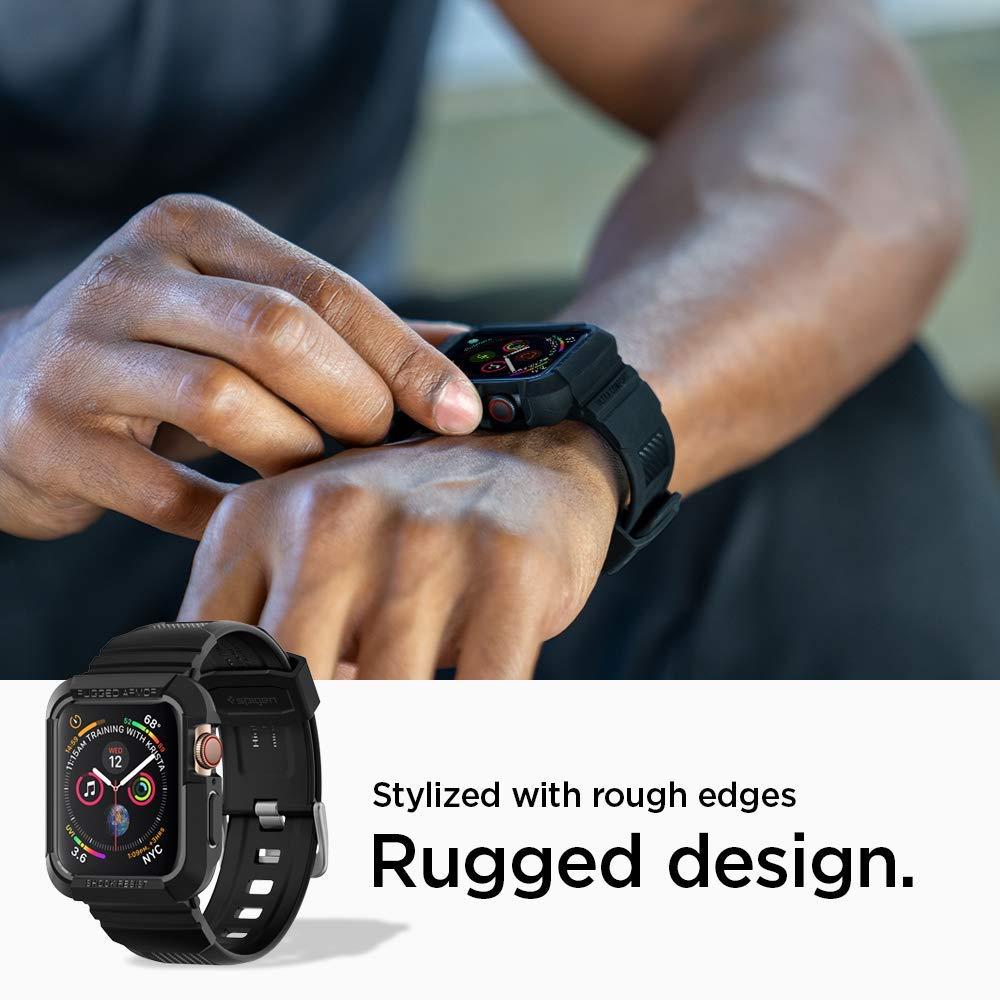 Spigen Apple Watch 45mm Series 9 Rugged Armor Pro Black