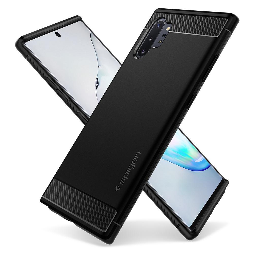 Samsung Galaxy Note 10 Plus Case Rugged Armor Black