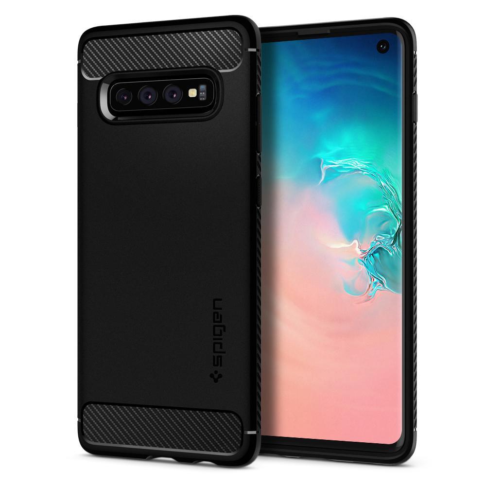 Samsung Galaxy S10 Case Rugged Armor Black