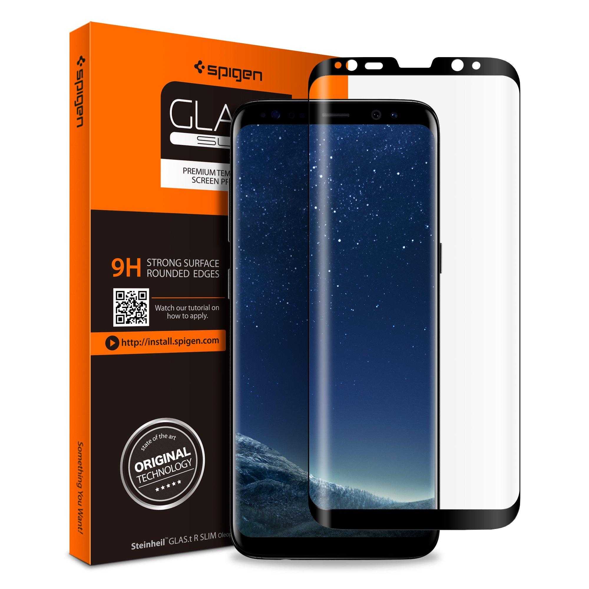 Samsung Galaxy S8 Screen Protector GLAS.tR Full Cover Glass Black