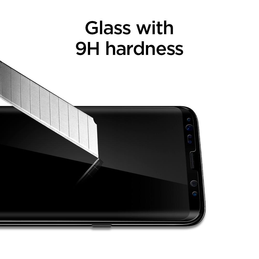 Samsung Galaxy S8 Screen Protector GLAS.tR Full Cover Glass Black