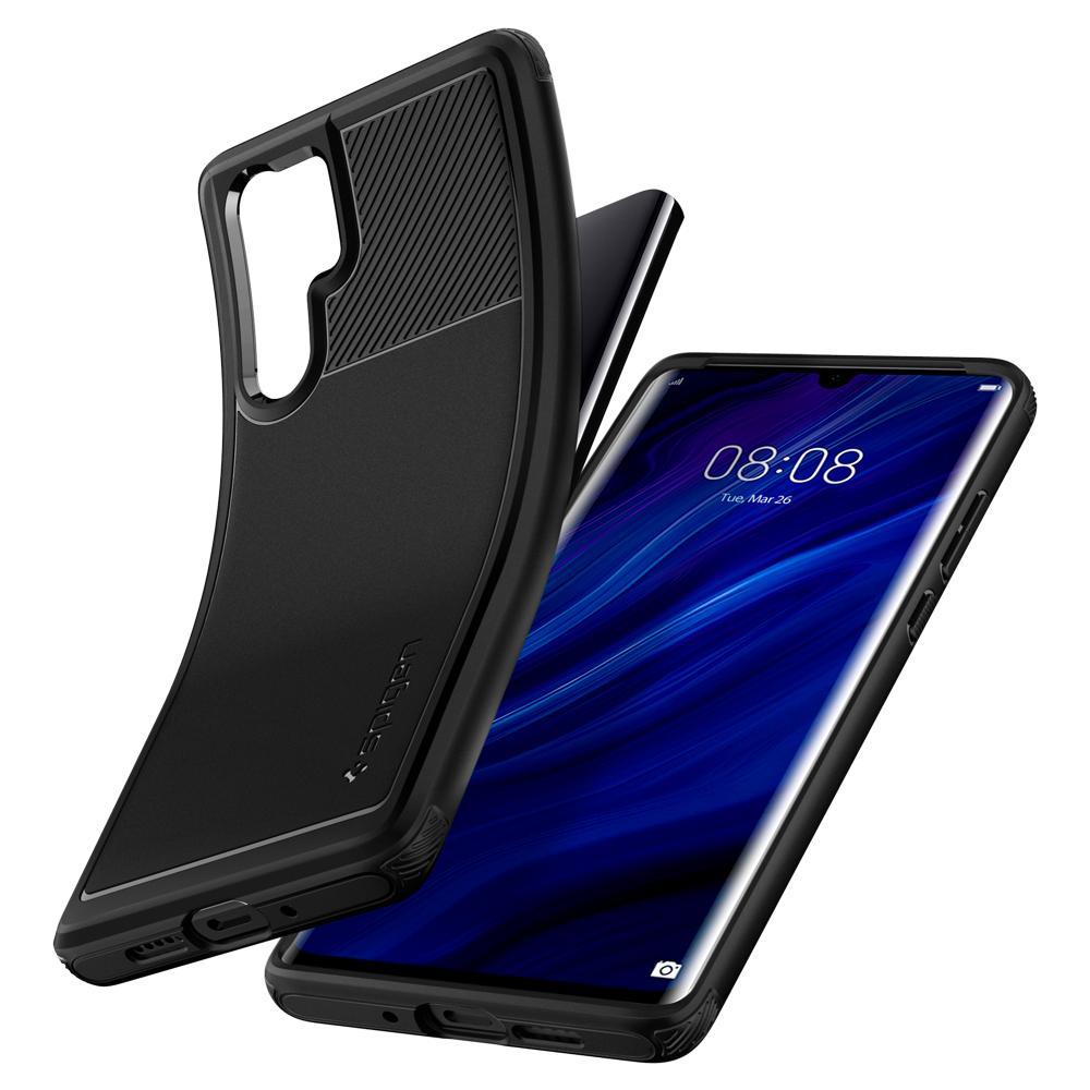 Huawei P30 Pro Case Rugged Armor Black