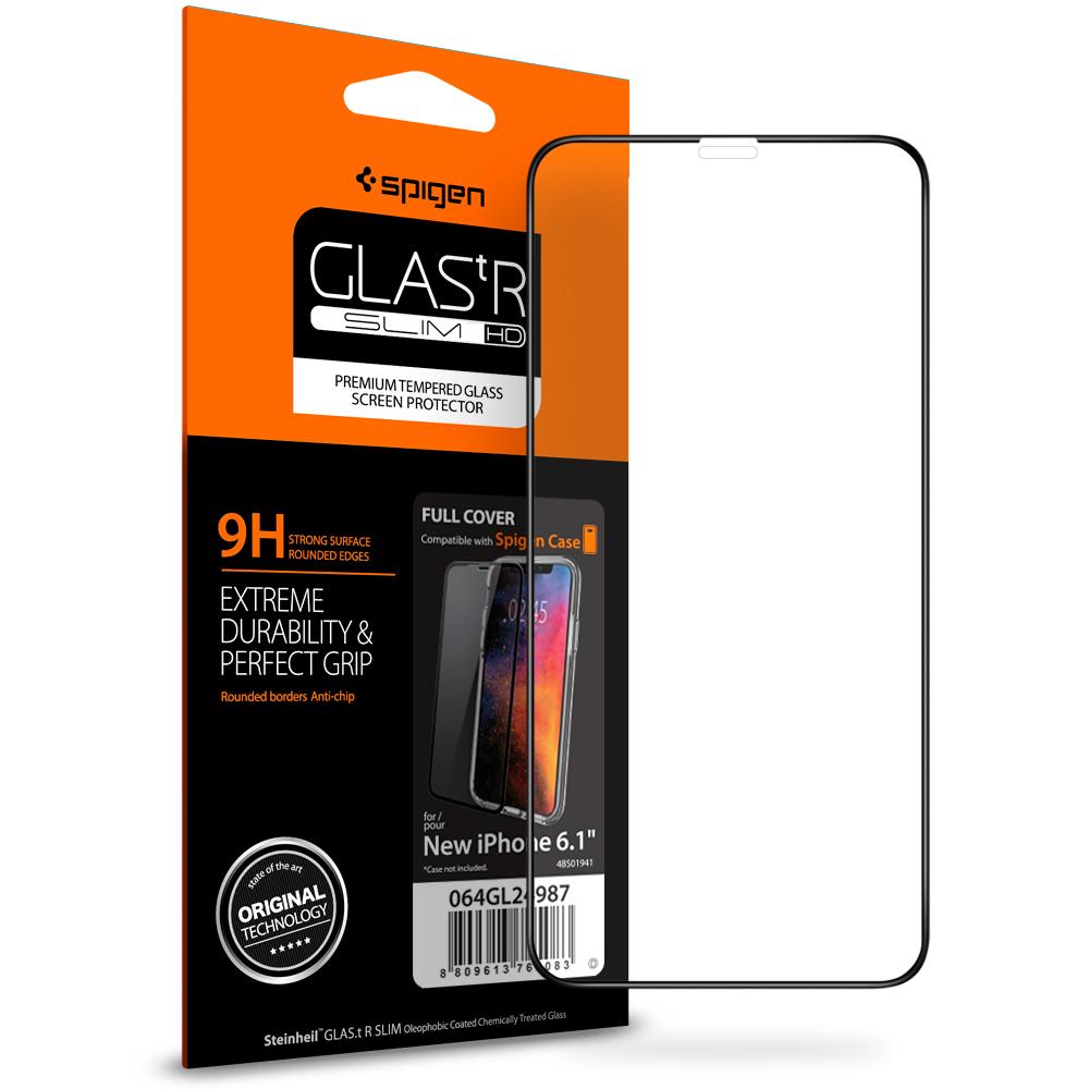 iPhone 11/XR Screen Protector GLAS.tR SLIM HD Black