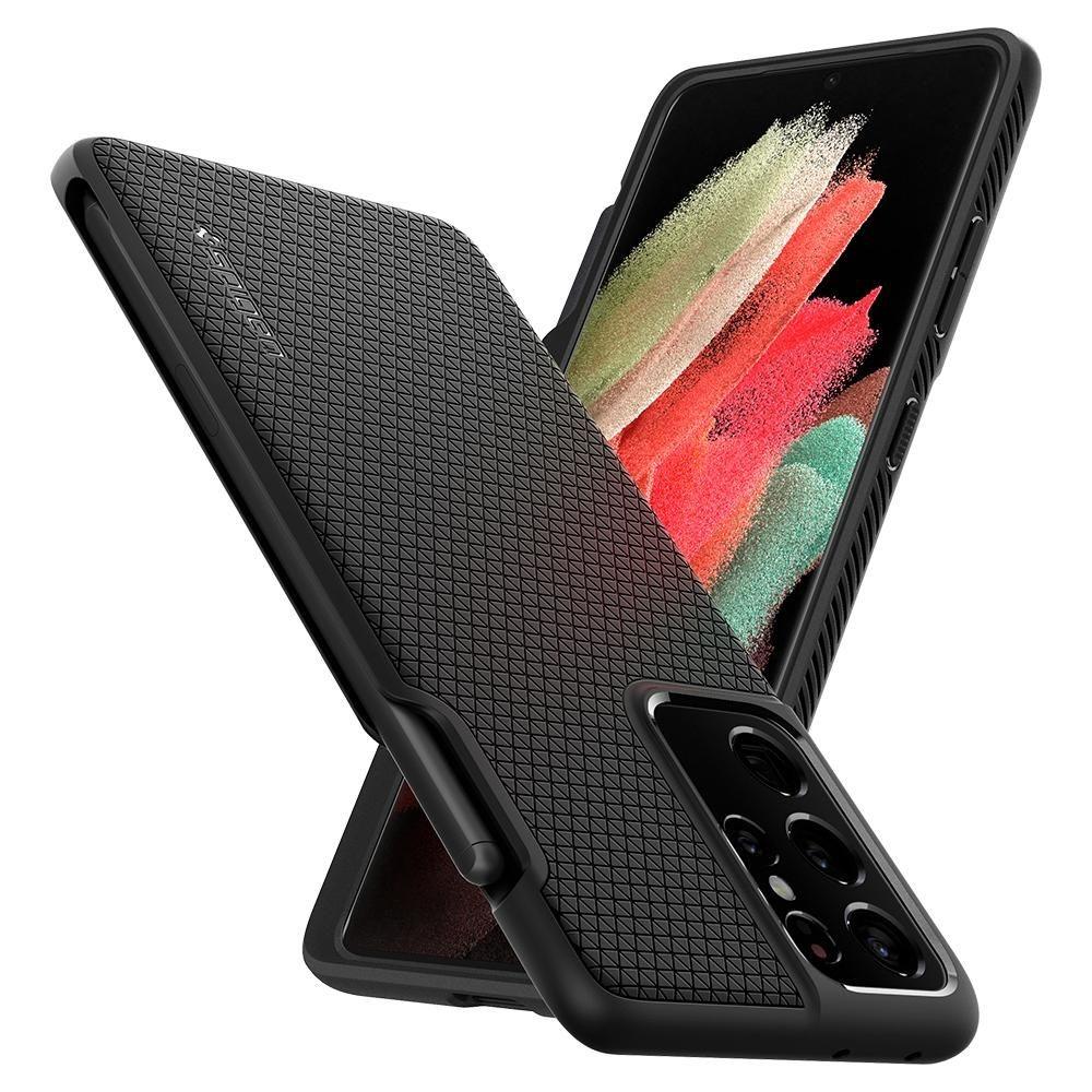 Samsung Galaxy S21 Ultra Case Liquid Air Pen Edition Black