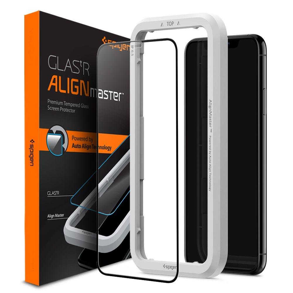 iPhone 11/XR AlignMaster GLAS.tR Full Cover Black