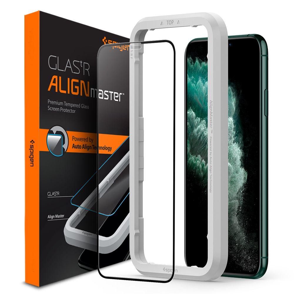 iPhone Xs Max AlignMaster GLAS.tR Full Cover Black