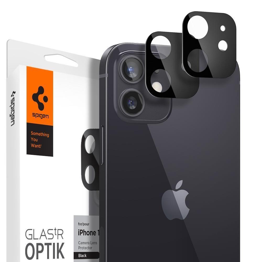 iPhone 12 Mini Optik Lens Protector Black (2-pack) Black