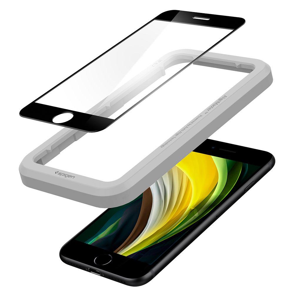 iPhone SE (2020) AlignMaster GLAS.tR Full Cover Black