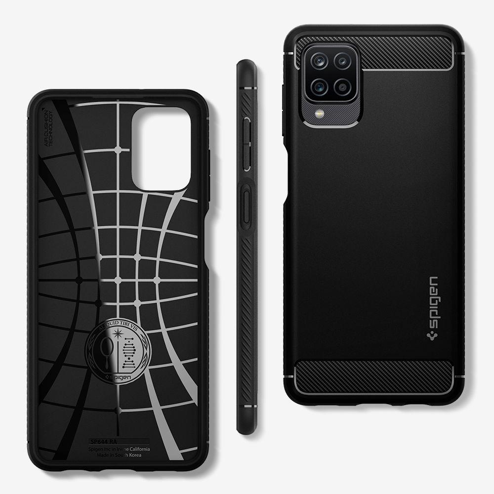 Samsung Galaxy A12 5G Case Rugged Armor Black