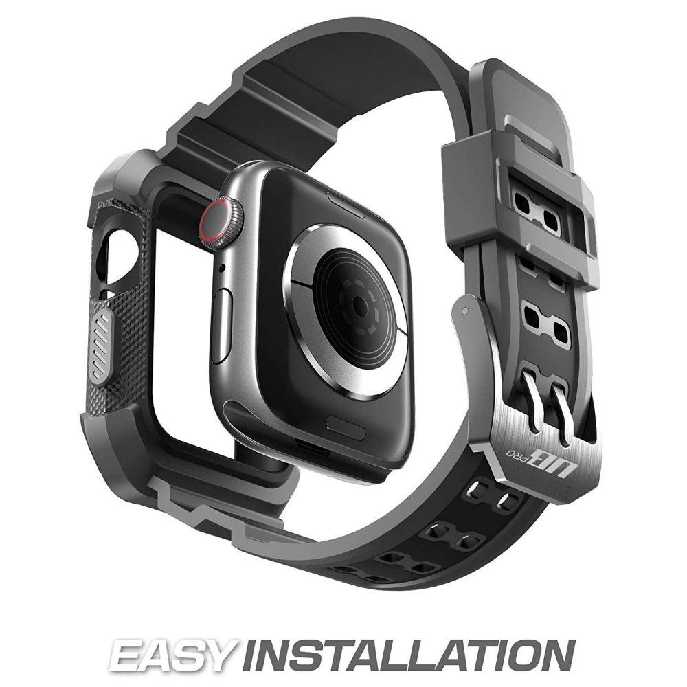SUPCASE Apple Watch 44mm Unicorn Beetle Pro Wristband Case Black