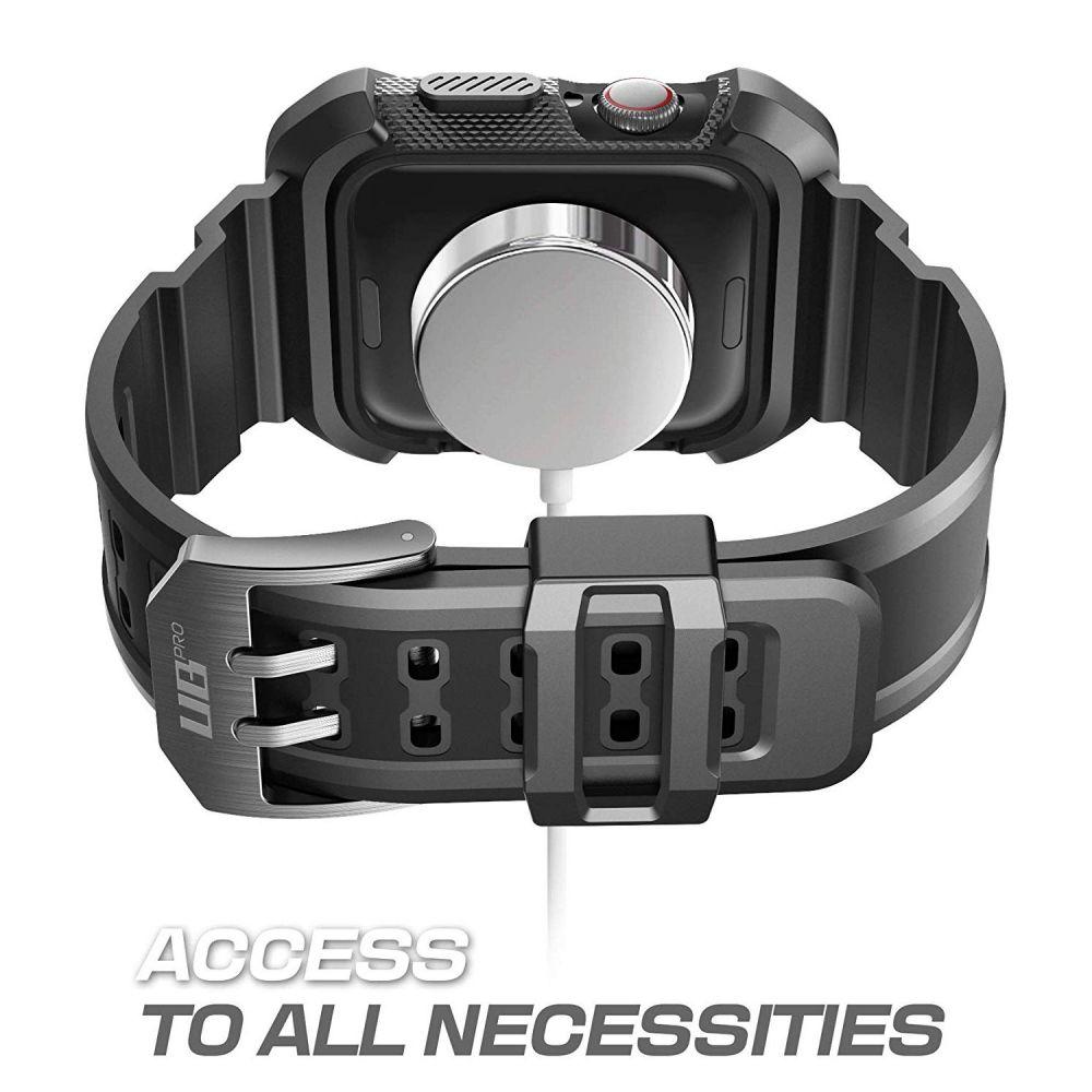 SUPCASE Apple Watch 44mm Unicorn Beetle Pro Wristband Case Black