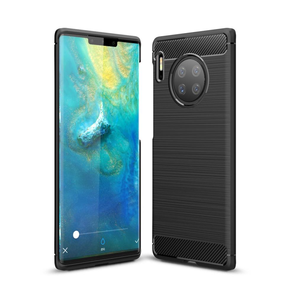 Huawei Mate 30 Pro Brushed TPU Case Black