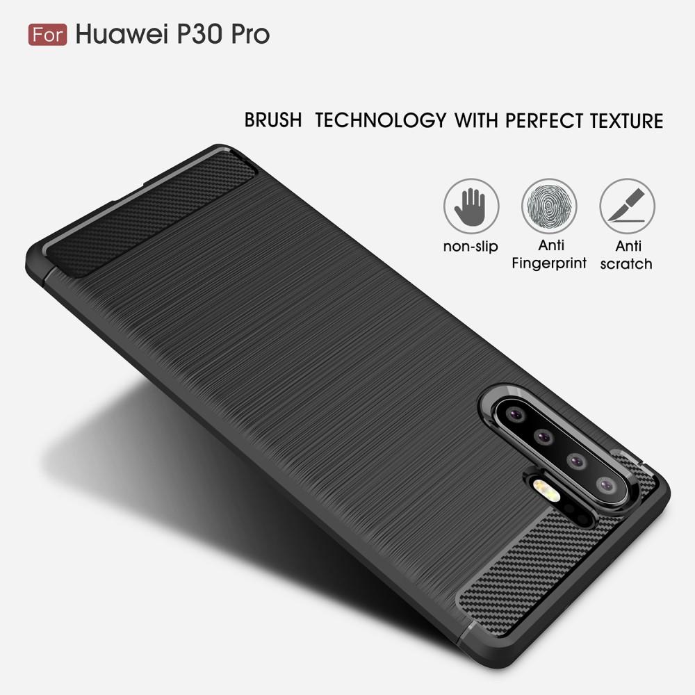 Huawei P30 Pro Brushed TPU Case Black