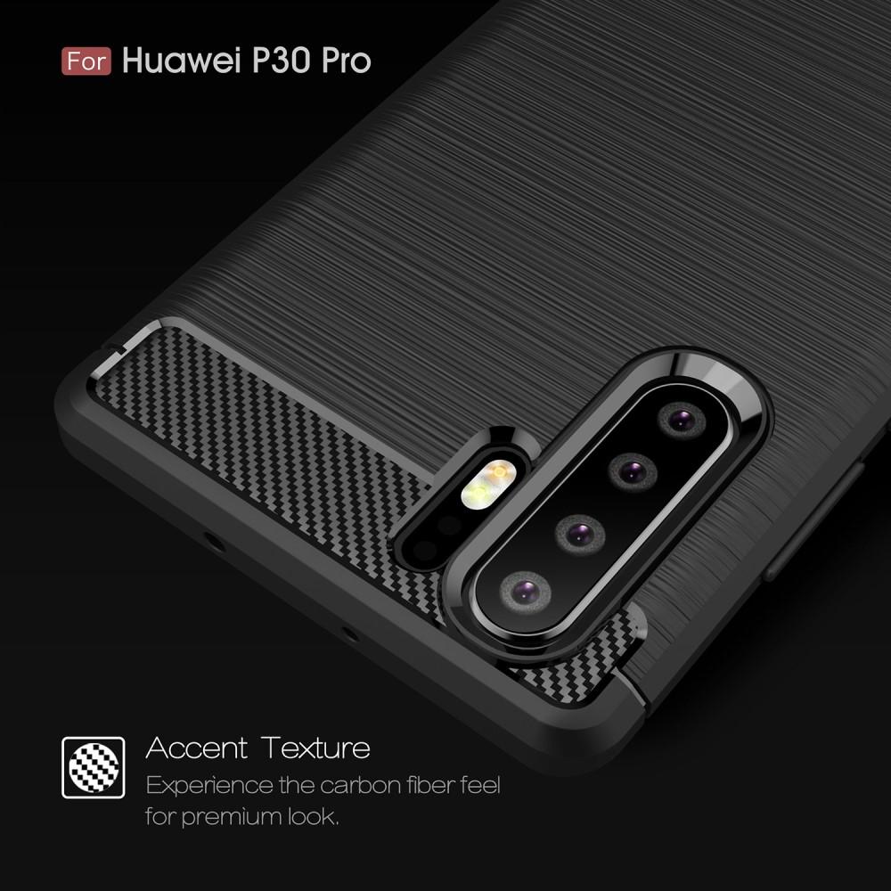 Huawei P30 Pro Brushed TPU Case Black