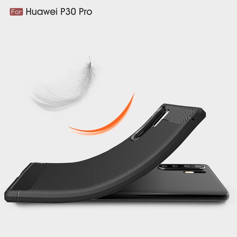 Huawei P30 Pro Brushed TPU Case Black