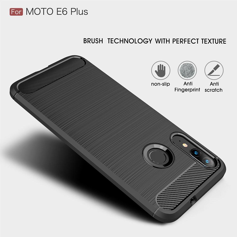 Motorola Moto E6 Plus Brushed TPU Case Black