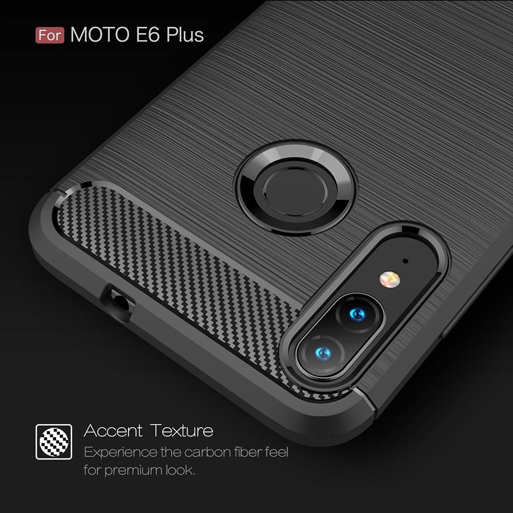 Motorola Moto E6 Plus Brushed TPU Case Black