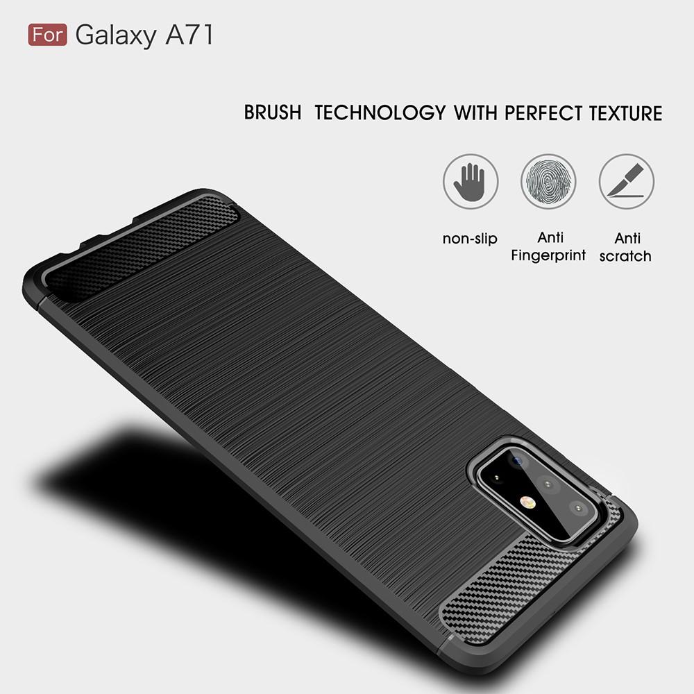 Samsung Galaxy A71 Brushed TPU Case Black